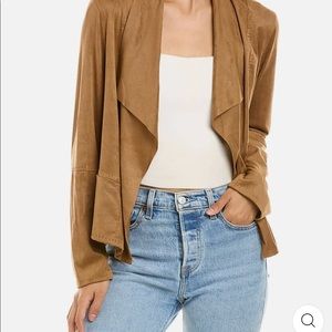 Max studio faux suede drape jacket.